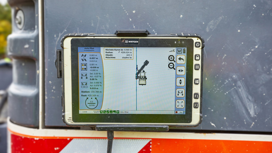 Wirtgen Stringless Concrete Paving on the A 43 with AutoPilot 2.0